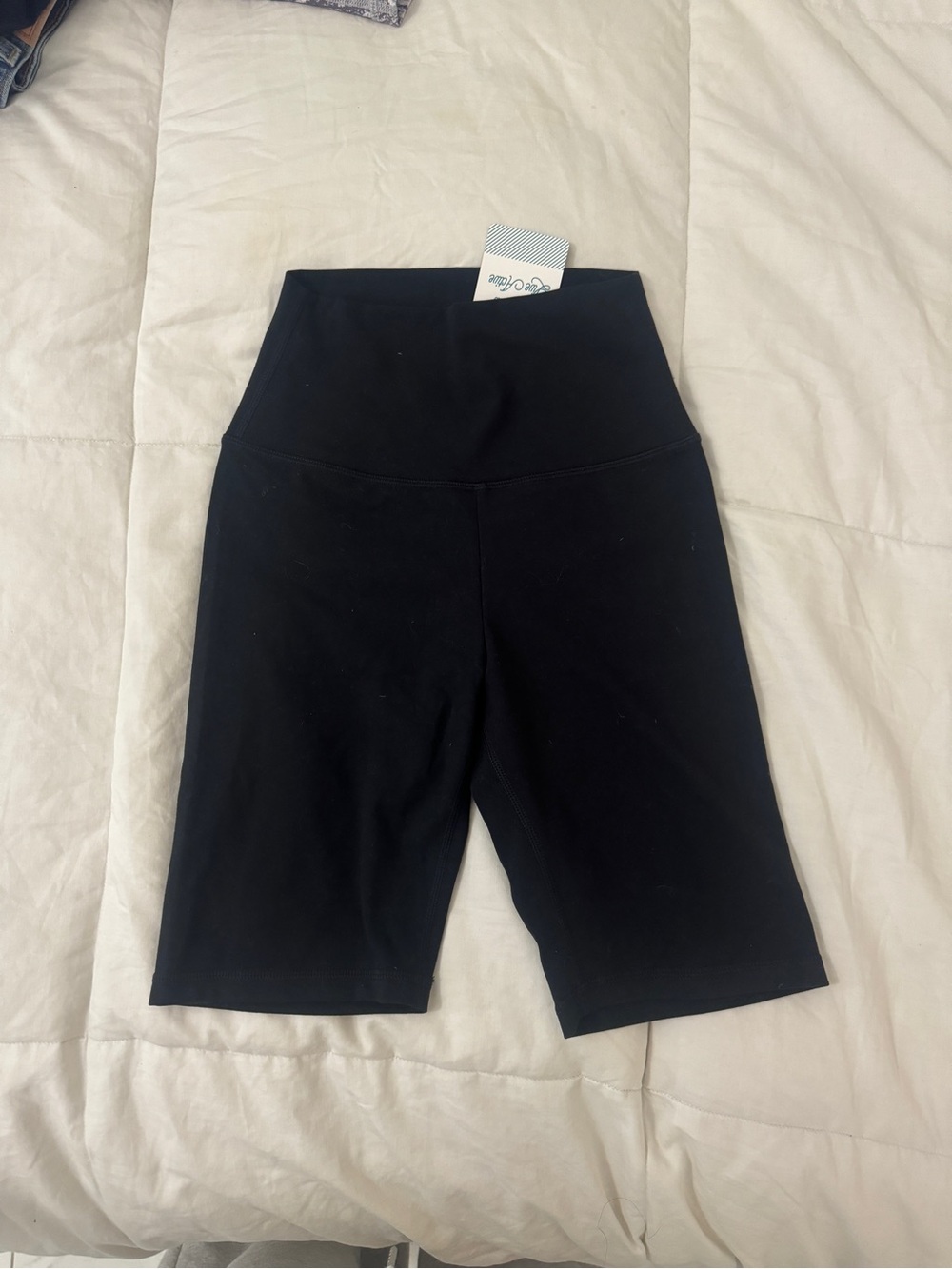 P'tula Black High-Waist Bike Shorts small